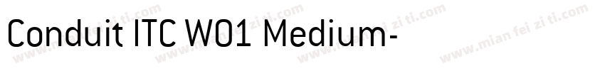 Conduit ITC W01 Medium字体转换